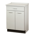 Clinton Molded Top Treatment Cabinet with 2 Doors and 1 Drawer, Gray 8821-A-1GR